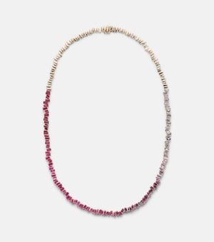 Suzanne Kalan Halskette Bold Aus 18Kt Rosegold Mit Diamanten Und Saphiren - Mettallic