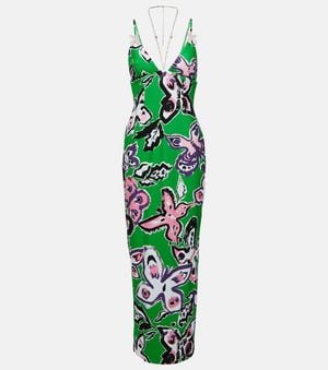 Area Bedruckte Robe - Grün