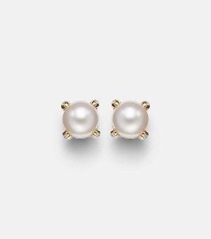 David Yurman Pearl Classics 18Kt Earrings With Pearls And Diamonds - White