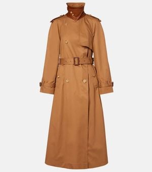 Chloé Cotton Gabardine Trench Coat - Brown