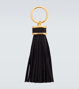 Tom Ford Porte-Cles En Cuir - Noir