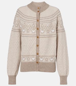 KHAITE Cardigan Marc Aus Kaschmir - Natur