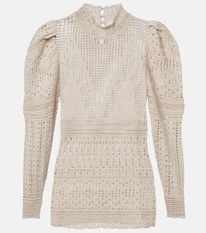 Isabel Marant Dahara Open-Knit Sweater - Natural