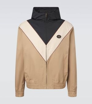 Valentino Vlogo Striped Jacket - Natural