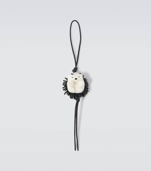 Loewe Hedgehog Beaded Bag Charm - Metallic