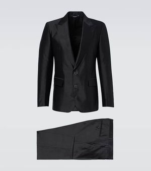Dolce & Gabbana Anzug Aus Seiden-Twill - Schwarz