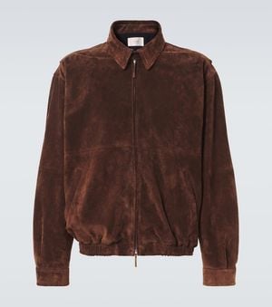 The Row Ronan Suede Blouson - Brown