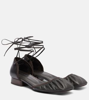 Lemaire Bailarinas Micro Ballerina De Piel - Negro