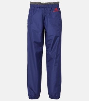 Miu Miu X New Balance Poplin Track Trousers - Blue