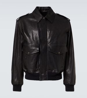 Burberry Leather Jacket - Black
