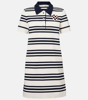 Tory Burch Striped Polo Dress - Blue