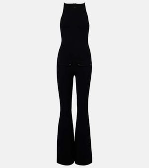 Courreges Combi-Pantalon Evase - Noir