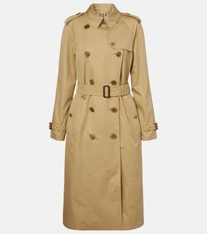 Burberry Trenchcoat Waterloo Aus Baumwoll-Gabardine - Natur