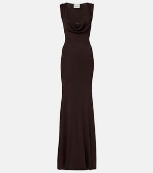 Roland Mouret Draped Gown - Purple