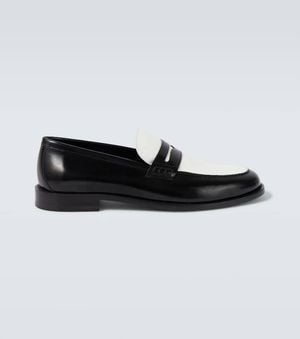 Manolo Blahnik Mocassins Perry En Cuir - Noir