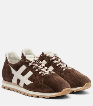 Hogan Sneakers Cool Allacciato H Aus Veloursleder - Braun