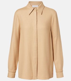Gabriela Hearst Cruz Cashmere And Silk Shirt - Natural