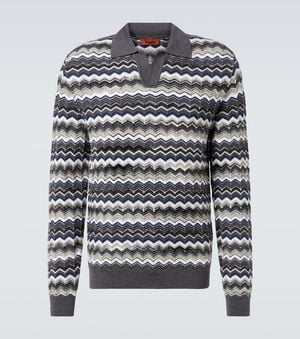 Missoni Polopullover Aus Wolle Und Baumwolle - Grau