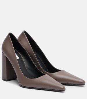 Alaïa Pumps Pointy Aus Leder - Braun