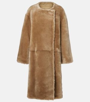 TOTEME Shearling Coat - Brown