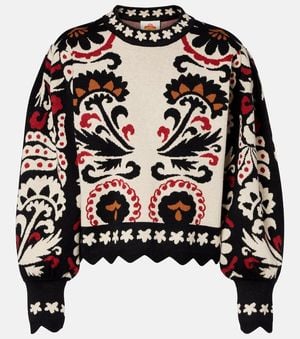 FARM Rio Pullover Tapestry Stripes Aus Jacquard - Schwarz