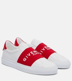 Givenchy Zapatillas Slip-On Urban Street De Piel Con Logo - Rojo