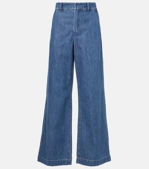 Max Mara Max Mara Bjono Buono Wide-Leg Jeans - Blue