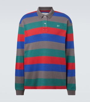 ERL Striped Cotton Polo Shirt - Multicolour