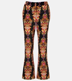 La DoubleJ Bedruckte Schlaghose 24/7 Aus Baumwolle - Orange