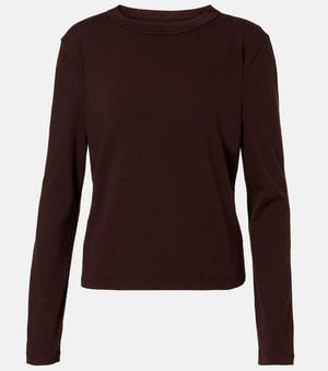 Velvet Susanna Cotton Jersey T-Shirt - Brown