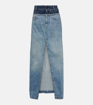 Stella McCartney Denim Maxi Skirt - Blue