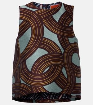 La DoubleJ Top La Scala En Jacquard - Marron