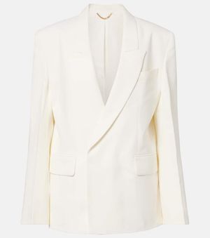 Victoria Beckham Double-Breasted Blazer - White