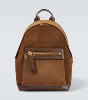 Tom Ford Mochila Buckley De Ante Con Piel - Marrón
