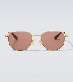 Bottega Veneta Split Round Sunglasses - Brown