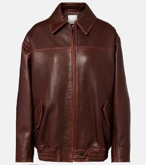 Jonathan Simkhai Huntington Leather Jacket - Brown