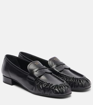 Prada Loafers Aus Leder - Schwarz