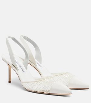 Manolo Blahnik Capsli 70 Slingback Pumps - White