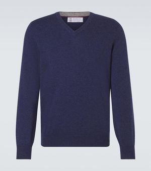 Brunello Cucinelli Pullover Aus Kaschmir - Blau