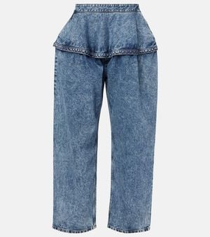 Alaïa Wide-Leg Jeans - Blue