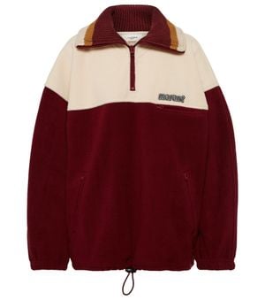 Isabel Marant Mamet Logo Fleece Sweatshirt - Red