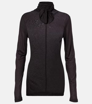 Lemaire Top En Jersey - Noir