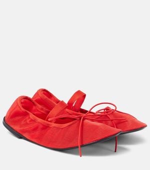 Proenza Schouler Bailarinas Mary Jane Glove De Malla - Rojo