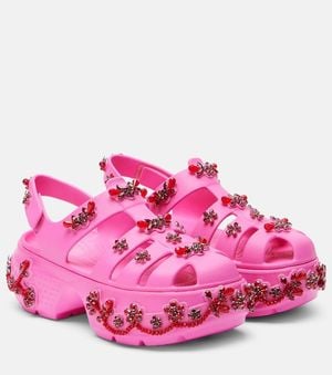 Simone Rocha X Crocs Stomp Fisherman Platform Sandals - Pink