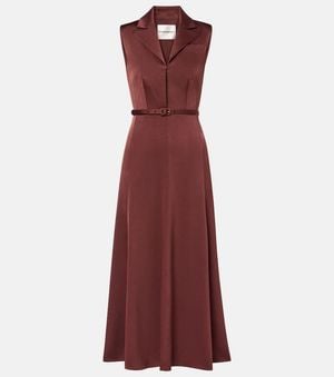 Roland Mouret Crepe Midi Dress - Red