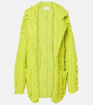 McQueen Cardigan Aus Wolle Und Kaschmir - Gelb