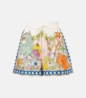 ALÉMAIS Bedruckte High-Rise Shorts Hazel - Mehrfarbig