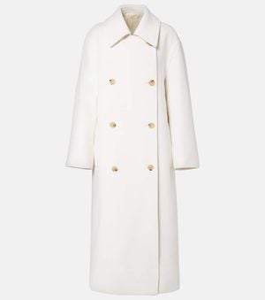 TOTEME Double-Breasted Wool-Blend Coat - Natural