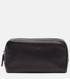 The Row Leather Pouch - Black