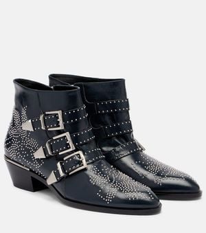 Chloé Ankle Boots Susanna Aus Leder - Schwarz